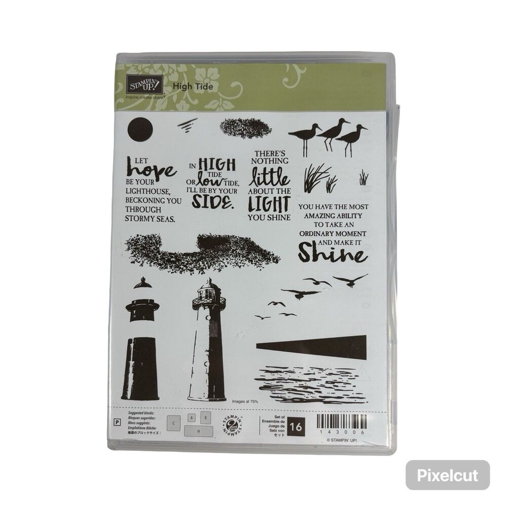 Stampin Up High Tide Stamp Set of 16 #143006